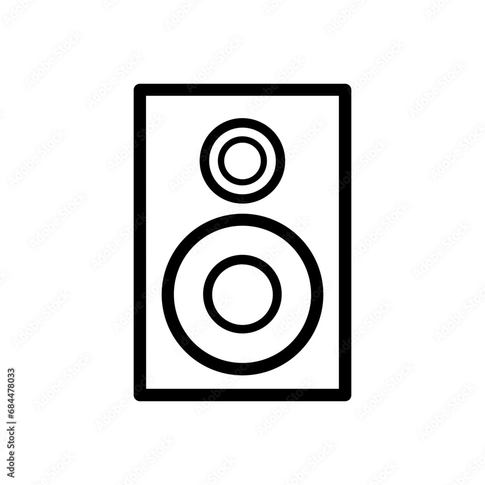 speaker icon isolated on white background speaker icon isolated on white background
