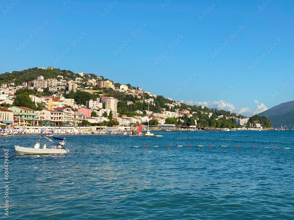 View of the coastal city of Herceg Novi