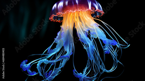 jellyfish in water HD 8K wallpaper Stock Photographic Image  © AA
