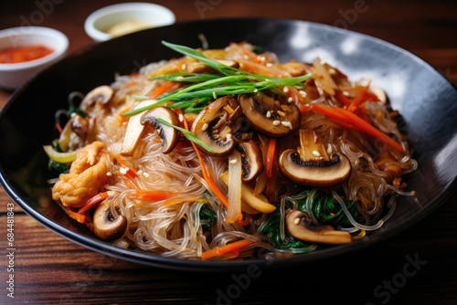 Korean rice noodle dish
