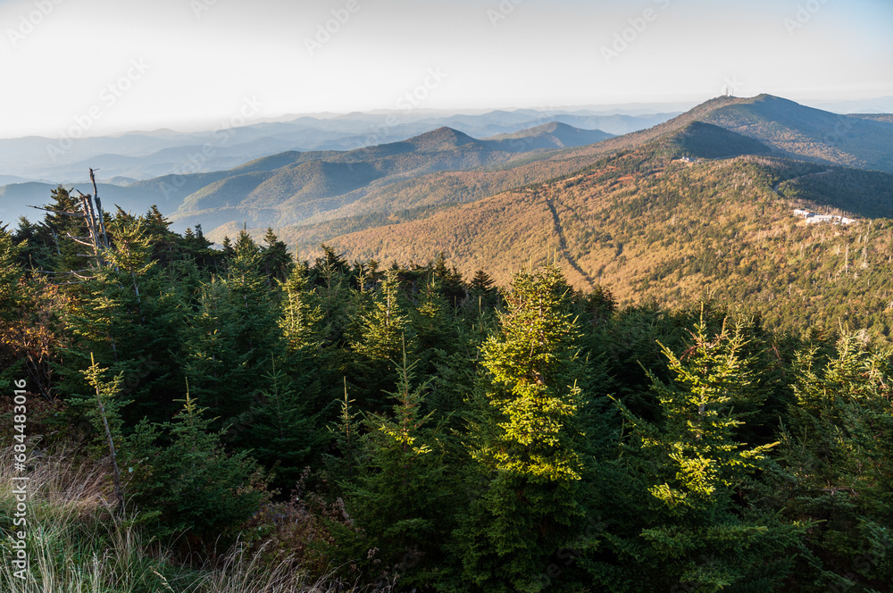 An Overlook at Mount Mitchell State Park, North Carolina An Overlook at Mount Mitchell State Park, North Carolina