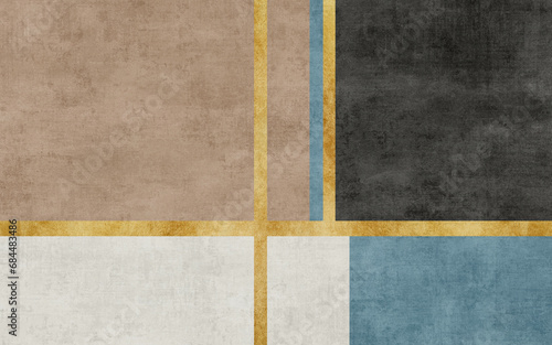Geometric vintage texture art pattern, monogram background, wallpaper, carpet