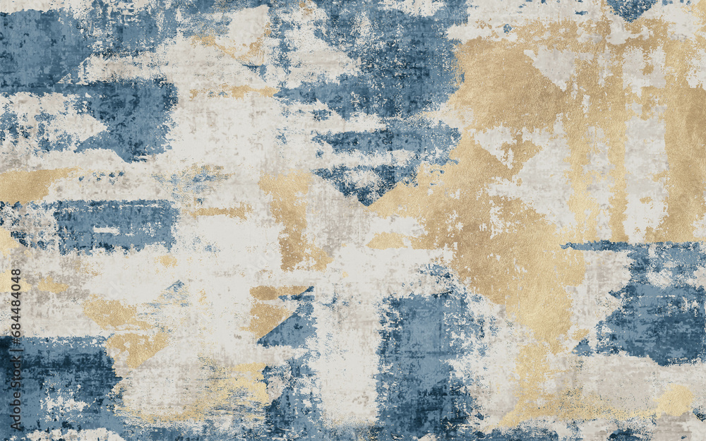 Retro texture art background pattern, abstract watercolor painting, line art, carpet background