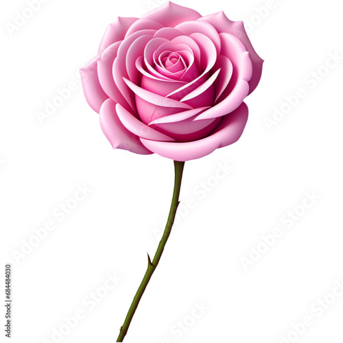 Pink rose flowers for wedding card