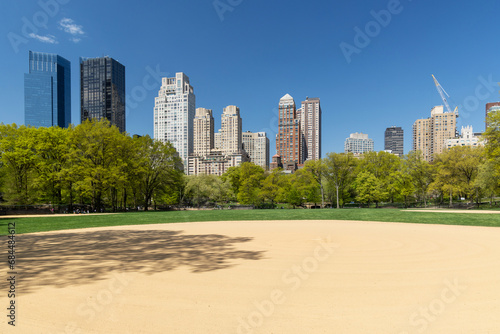 Manhattan skyscrapers and Central Park