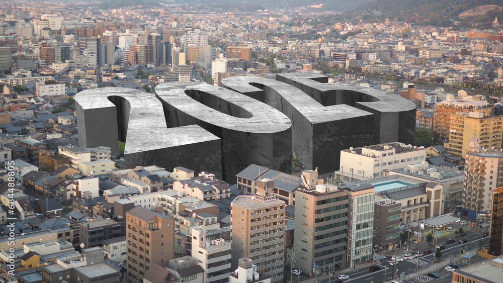 Welcome to the new year 2025. The huge 2025 structure towers over the