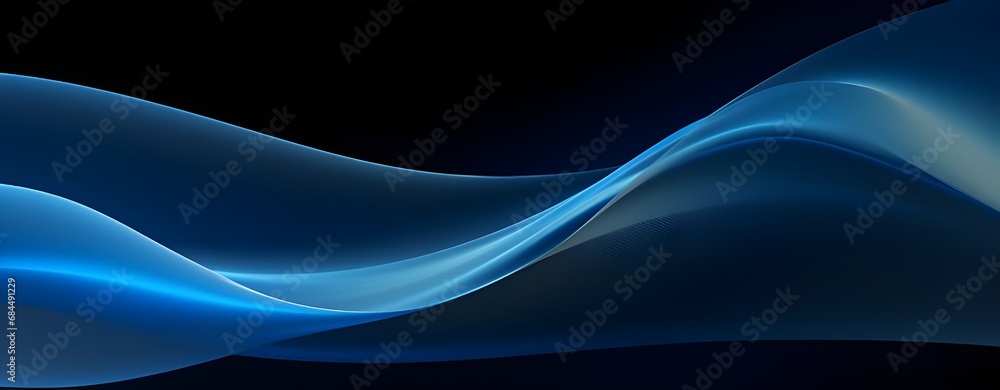 Fototapeta premium Blue Wave Background