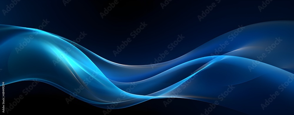 Fototapeta premium Blue Wave Background