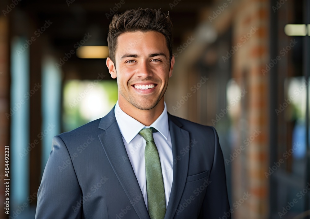 Portrait of happy smiling confident Insurance Salesman Portrait of happy smiling confident Insurance Salesman