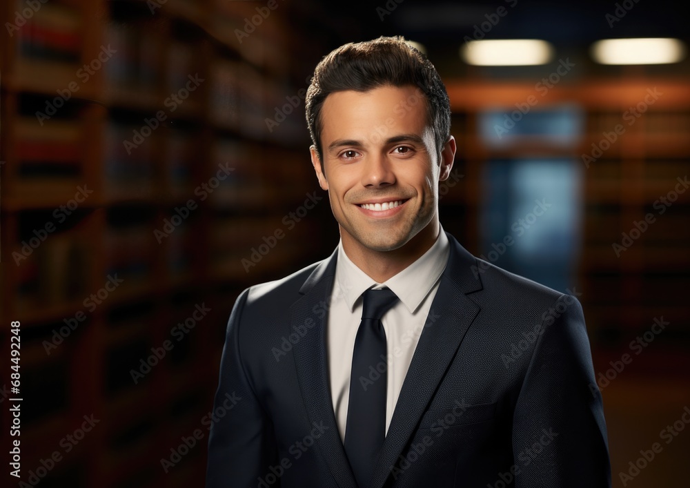 Portrait of happy smiling confident lawyer Portrait of happy smiling confident lawyer