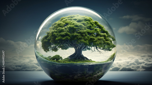 Tree in a sphere