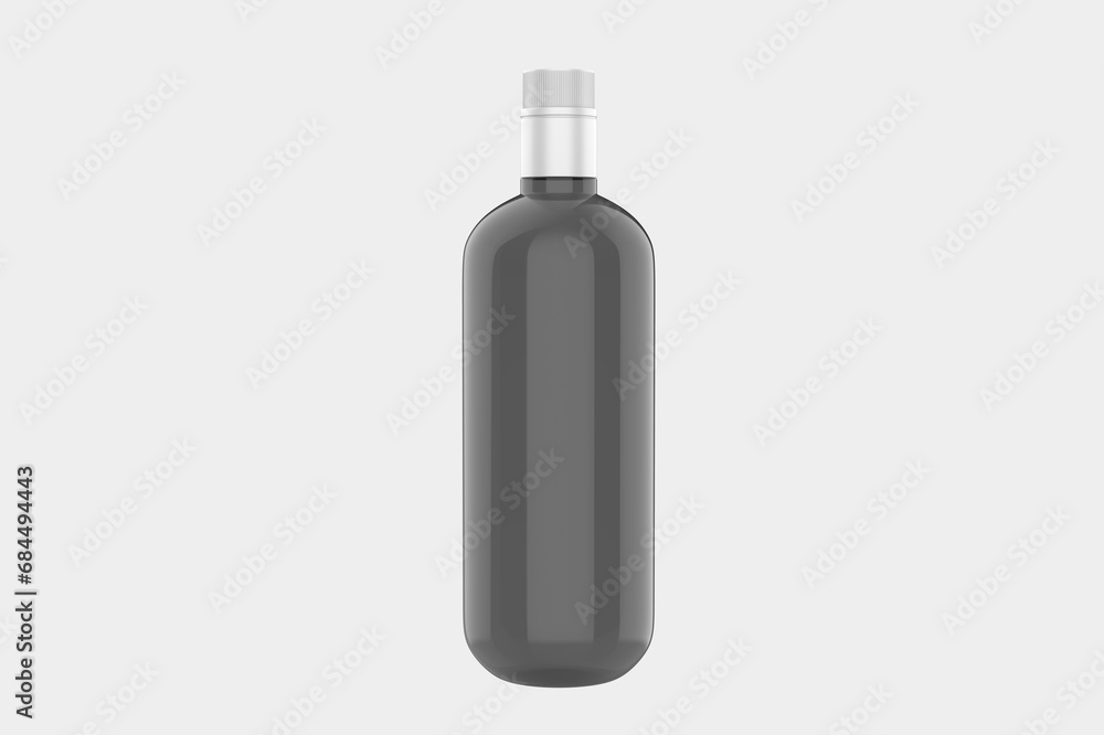 Glass Gin Bottle Mockup Isolate on White Background. 3d illustration Glass Gin Bottle Mockup Isolate on White Background. 3d illustration