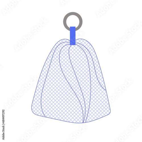 洗顔ネット　泡だて用品のイラスト