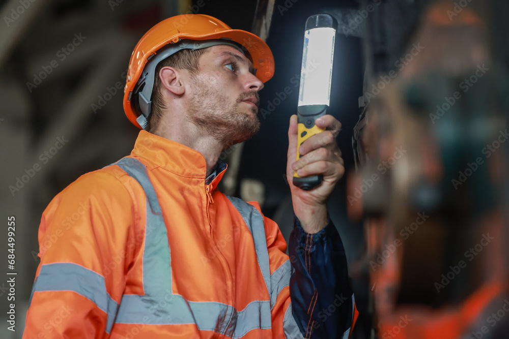 Rail technicians identify, repair engine issues, prevent fuel leaks for efficient train operation Rail technicians identify, repair engine issues, prevent fuel leaks for efficient train operation