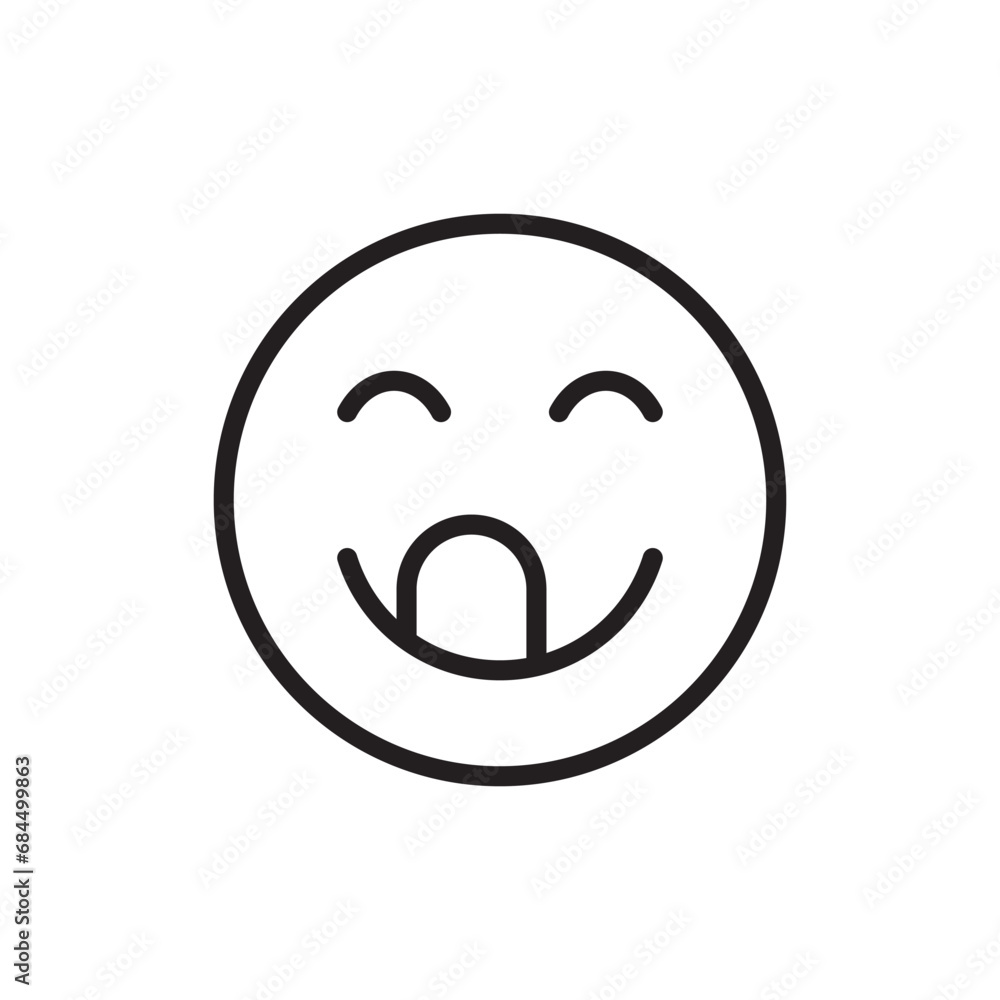 Fototapeta premium emoticon vector icon design Illustration