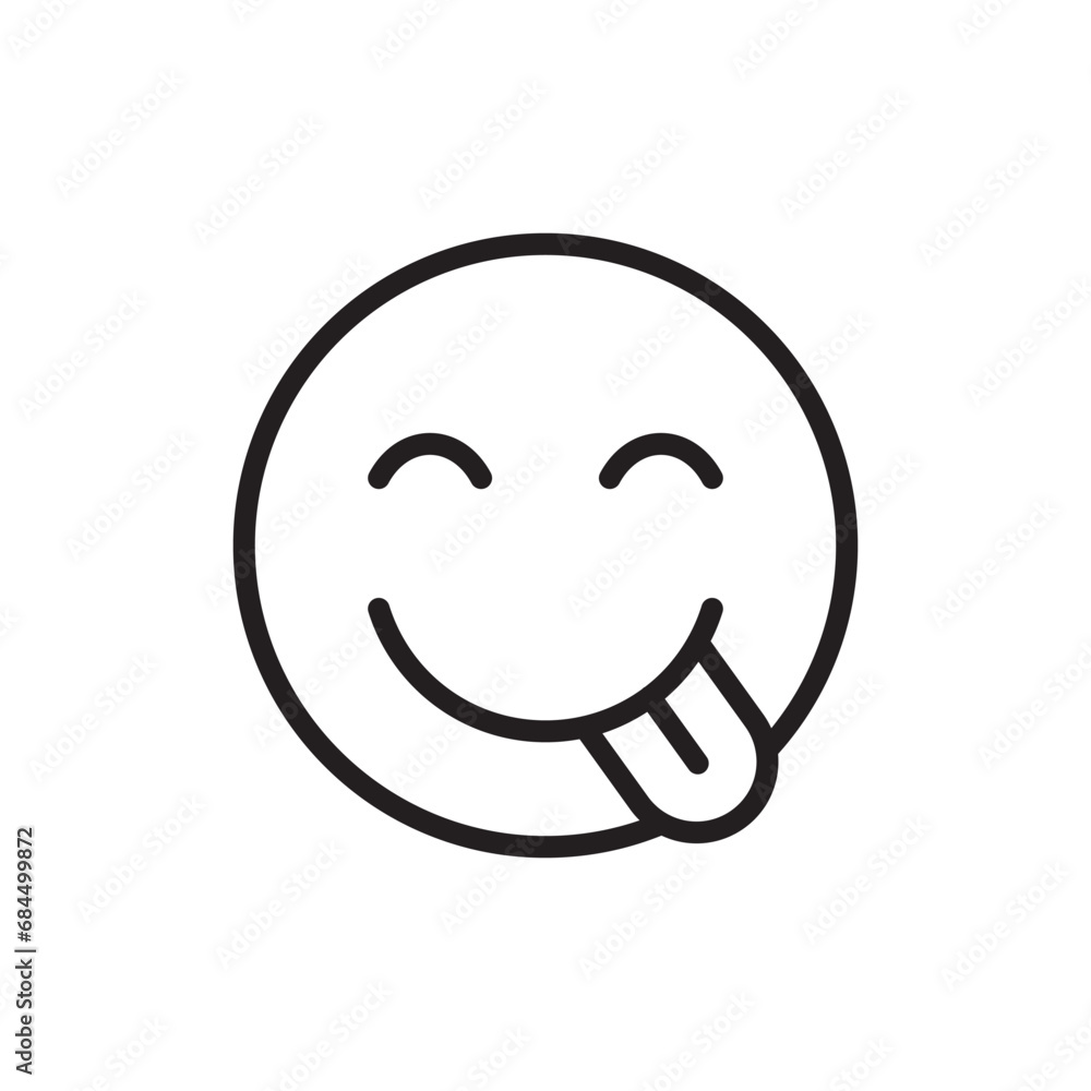 Fototapeta premium emoticon vector icon design Illustration