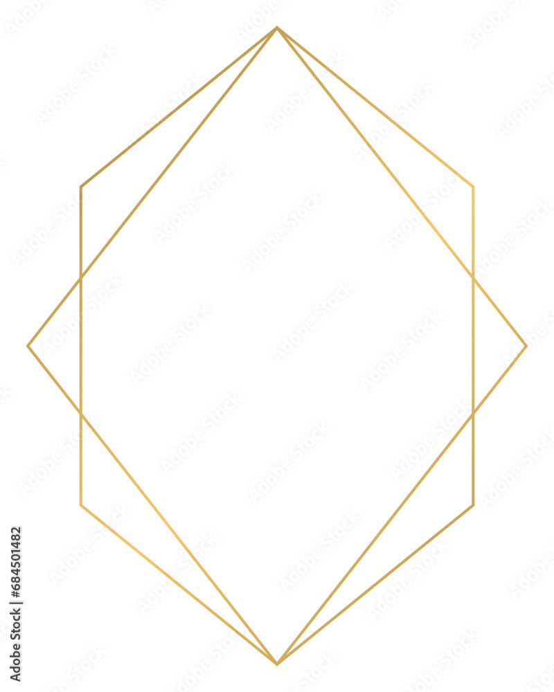 Luxury golden geometric shape frame illustration. Luxury golden geometric shape frame illustration.