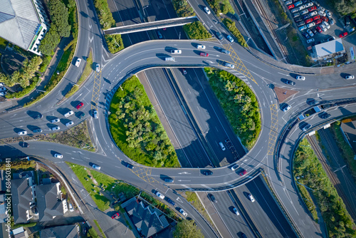 Greenlane motorway interchange, Auckland, New Zealand