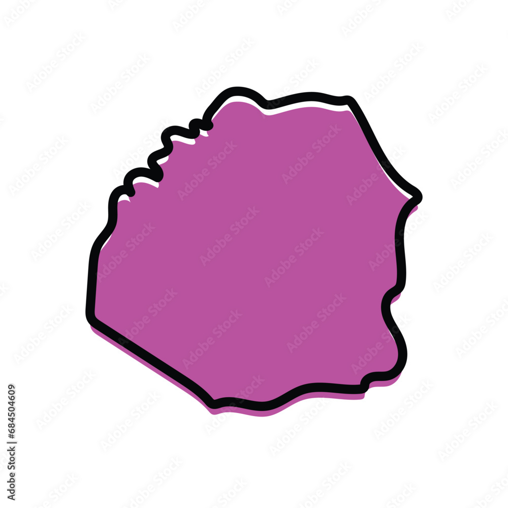 The Atakora state map illustration of Benin country. The Atakora state map illustration of Benin country.