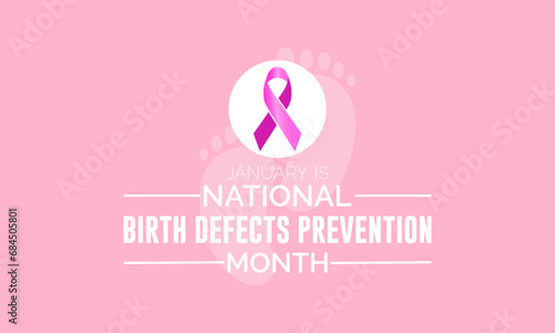 National Birth Defects Prevention Month vector template. Raising Awareness and Supporting Healthy Pregnancies with Birth Defect Prevention Graphics. background, banner, card, poster design.