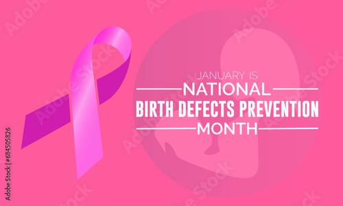 National Birth Defects Prevention Month vector template. Raising Awareness and Supporting Healthy Pregnancies with Birth Defect Prevention Graphics. background, banner, card, poster design.
