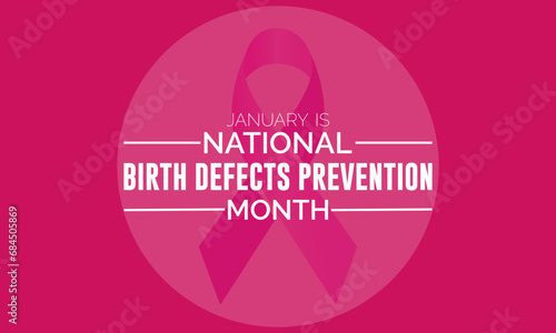 National Birth Defects Prevention Month vector template. Raising Awareness and Supporting Healthy Pregnancies with Birth Defect Prevention Graphics. background, banner, card, poster design.