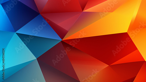 An abstract background triangular 3D shapes