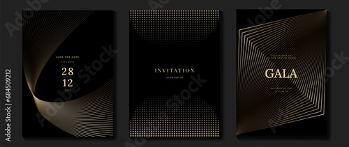 Photographie Luxury invitation card background vector