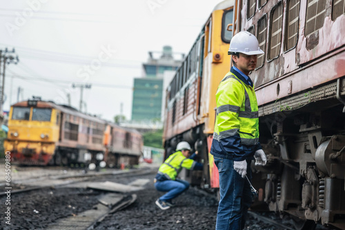 Rail technicians identify, repair engine issues, prevent fuel leaks for efficient train operation