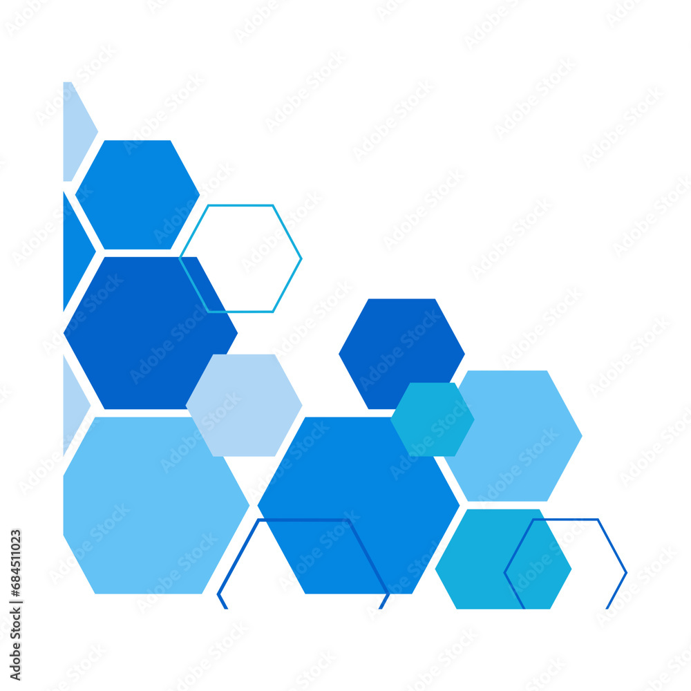 Hexagon corner, infographic element, Gardient memphis, corner Geometric, corner shape Hexagon corner, infographic element, Gardient memphis, corner Geometric, corner shape