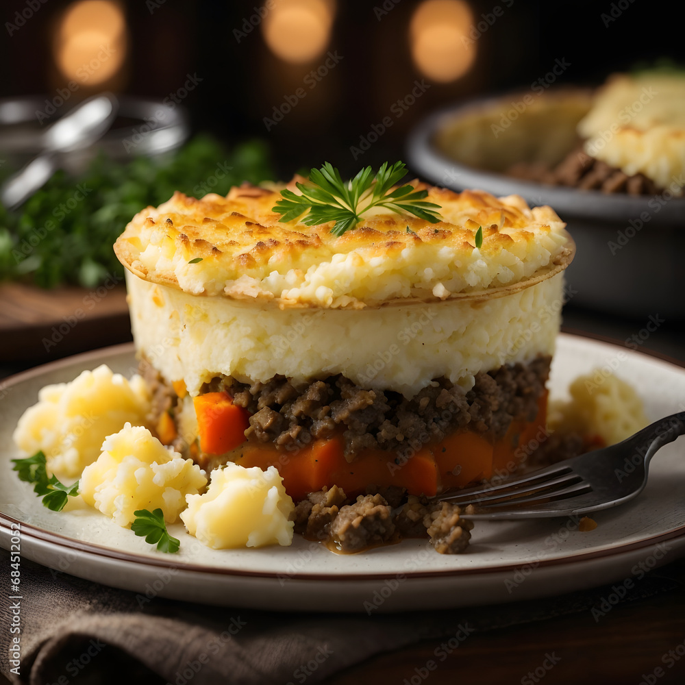 Shepherd's Pie with Ground Lamb and Mashed Potatoes - A Hearty Comfort Classic