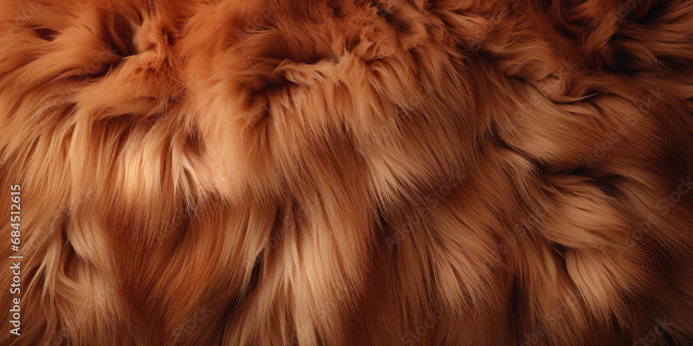 Naklejka premium Texture Of Animal Thick Fur For Wallpaper And Design Solutions Created Using Artificial Intelligence