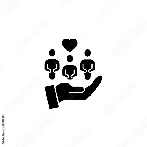 inclusion concept line icon. Simple element illustration. inclusion concept outline symbol design.