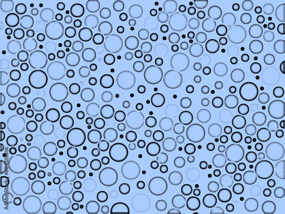 Polka dot pattern_blue