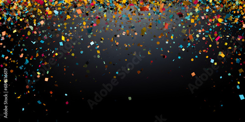 Joyful Moments: Explosive New Year's Confetti Scene