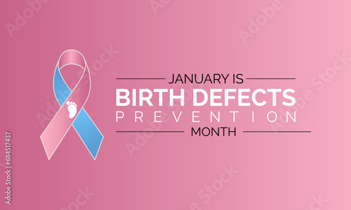 National Birth Defects Prevention Month vector template. Raising Awareness and Supporting Healthy Pregnancies with Birth Defect Prevention Graphics. background, banner, card, poster design.