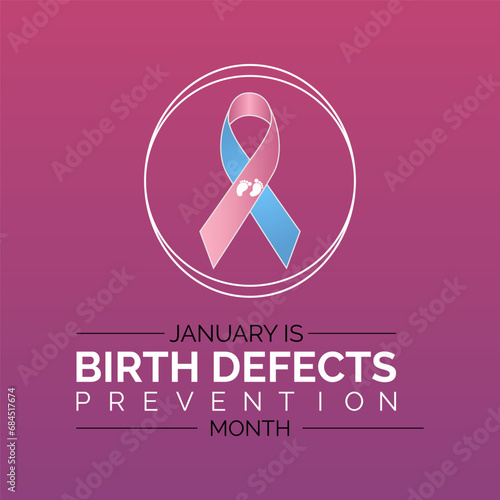 National Birth Defects Prevention Month vector template. Raising Awareness and Supporting Healthy Pregnancies with Birth Defect Prevention Graphics. background, banner, card, poster design.