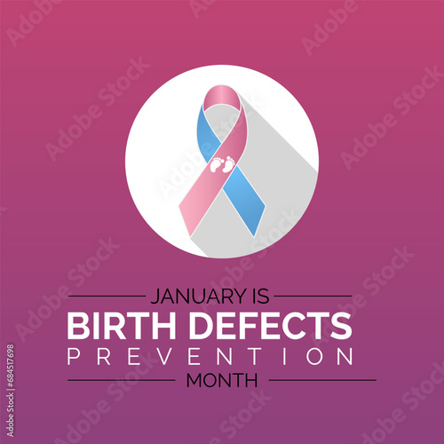 National Birth Defects Prevention Month vector template. Raising Awareness and Supporting Healthy Pregnancies with Birth Defect Prevention Graphics. background, banner, card, poster design.