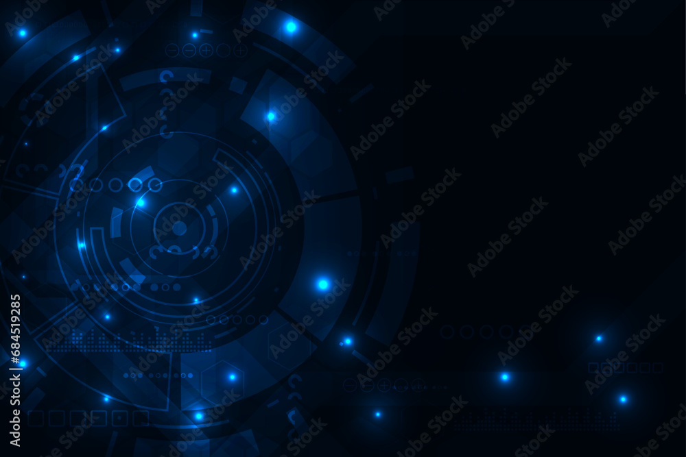 Vector hi-tech technology futuristic with blue light background. Vector hi-tech technology futuristic with blue light background.