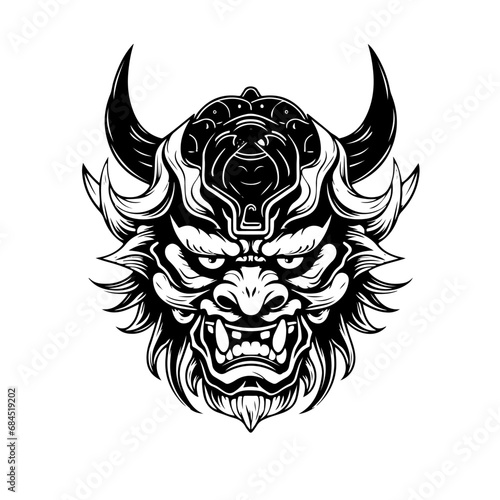 Eternal Oni Rage  Vector Graphic for Logo Design