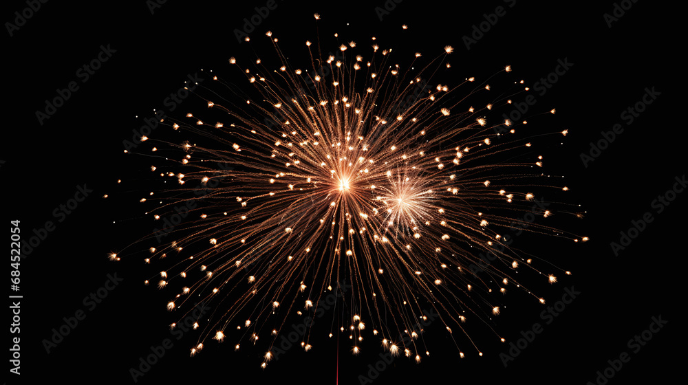 Vibrant fireworks display with bursts of red and blue against a night sky Vibrant fireworks display with bursts of red and blue against a night sky