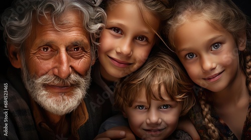 A family portrait with different generations © cherezoff
