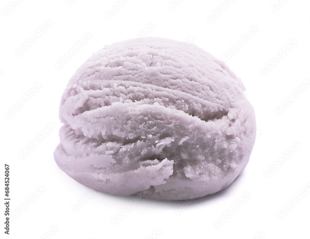 Scoop of tasty ice cream isolated on white Scoop of tasty ice cream isolated on white