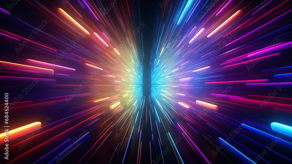 line colorful background neon light generative ai line colorful background neon light generative ai