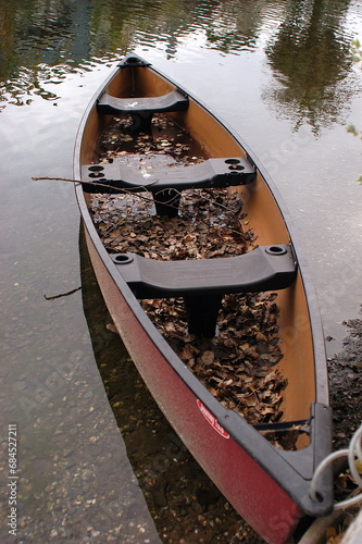 Photography rowboat on lake