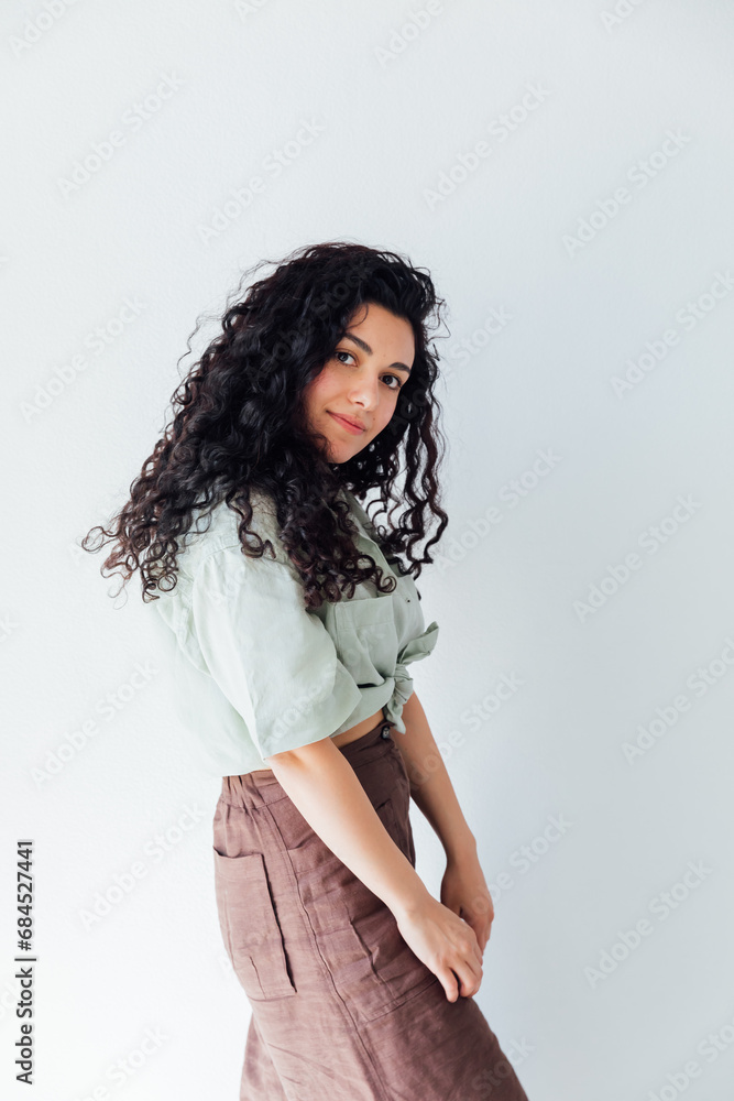 Beautiful young oriental brunette woman Beautiful young oriental brunette woman