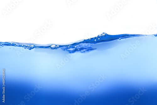 Clean water with water droplets and waves 