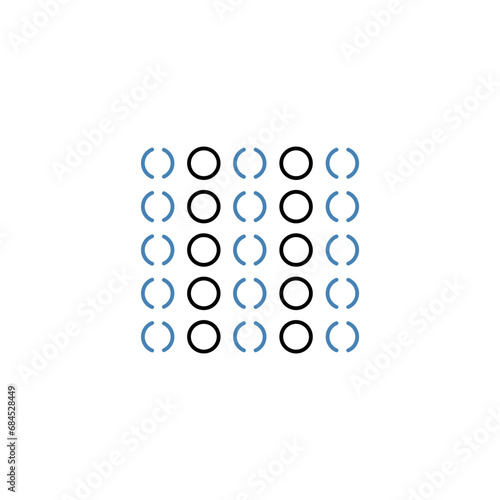 Homogeneous concept line icon. Simple element illustration. Homogeneous concept outline symbol design.