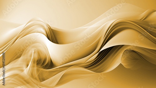 Gold Curved Lines Background