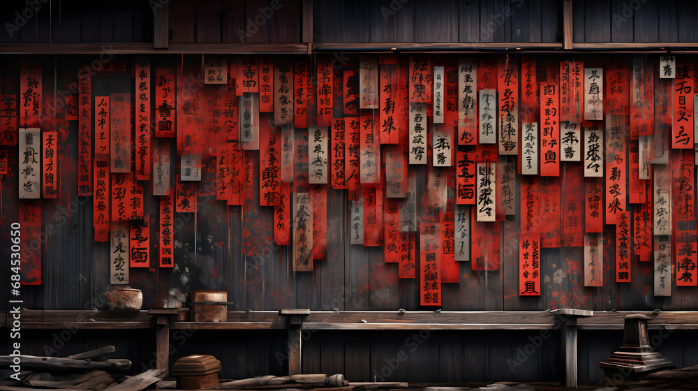 Old wooden door in the japanese Old wooden door in the japanese